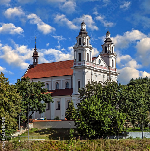 Archangel Raphael church, years of construction 1715 - 1735. City of Vilnius, Lithuania