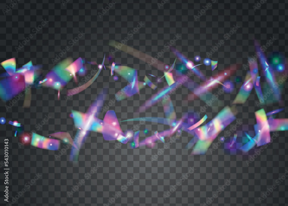 Bokeh Texture. Modern Art. Digital Foil. Transparent Confetti. Pink Shiny Glare. Neon Background. Party Vaporwave Template. Blur Design. Blue Bokeh Texture