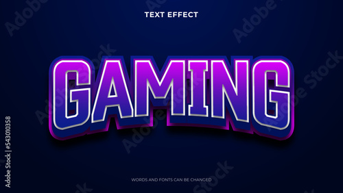 editable gamer text effect