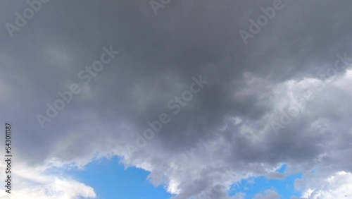 Gray clouds time lapse storm