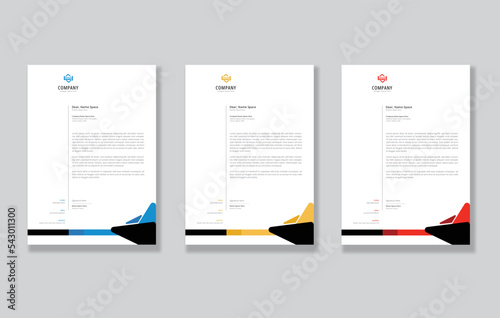 Abstract Letterhead Design Creative Business Letterhead Design Template