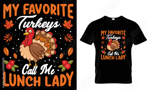 Happy Thanksgiving T-shirt Design For My Family