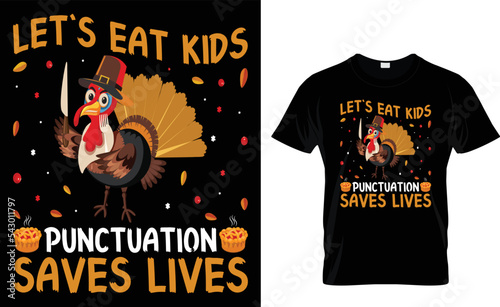 Happy Thanksgiving T-shirt Design For My Family