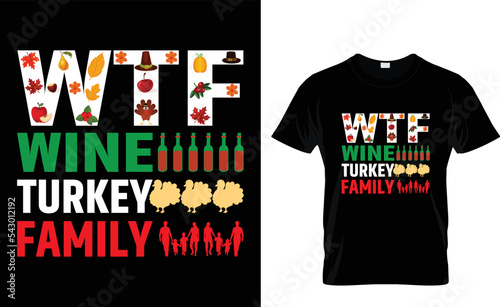 Happy Thanksgiving T-shirt Design For My Family
