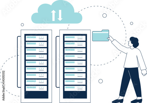 Cloud backup for data storage. File document server