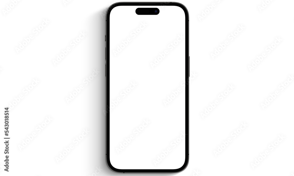 Smart phone isolated screen on empty background Smart phone isolated screen on empty background