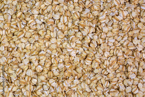 Heap of dry rolled oats iso...