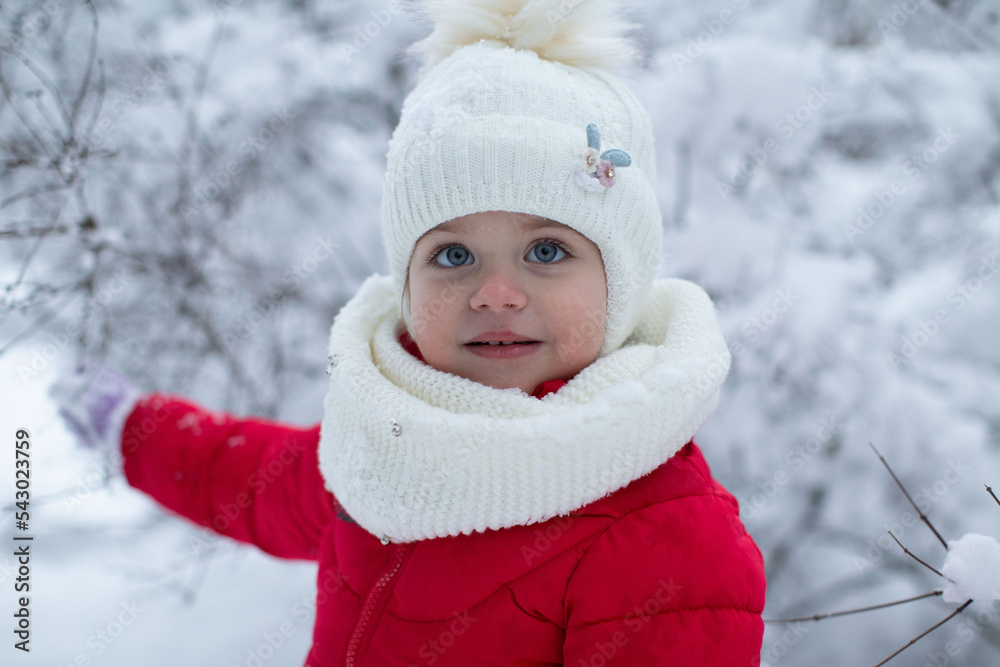 Girl, snow winter, forest, fun Girl, snow winter, forest, fun