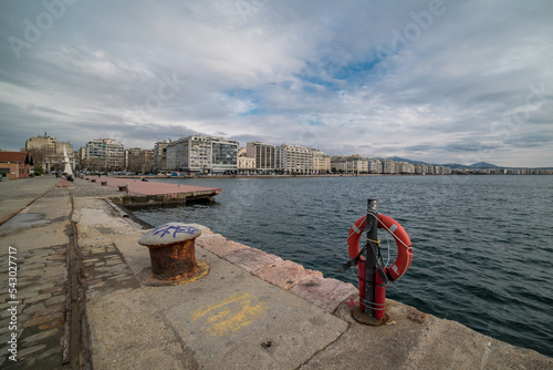 View of old port of Thessaloniki city