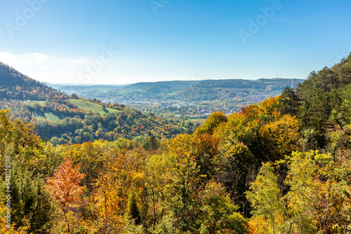 Kleine Herbstwanderung durch die Landschaft von Jena - Th  ringen - Deutschland