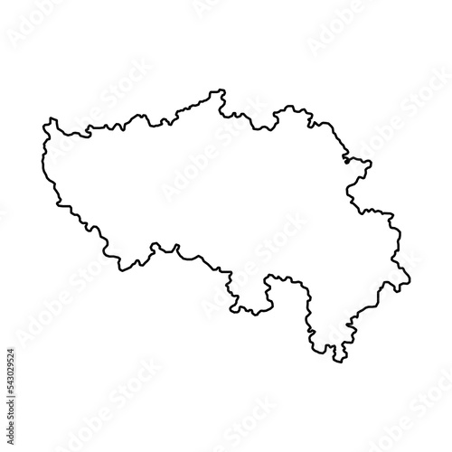 Liege Province map, Provinces of Belgium. Vector illustration.
