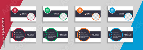 Creative and modern business card template	
