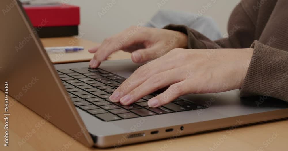 Work on laptop computer at home Work on laptop computer at home