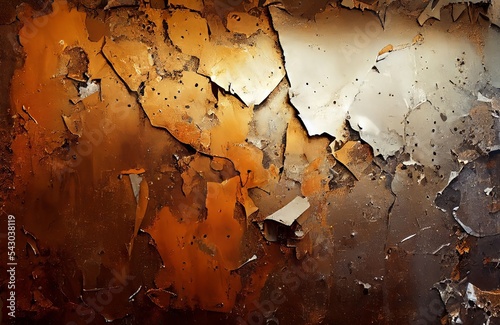 Rusted metal backround, distressed grunge background. Old metallic iron panel.
