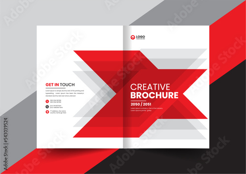 corporate company profile brochure annual report booklet proposal cover page layout concept design