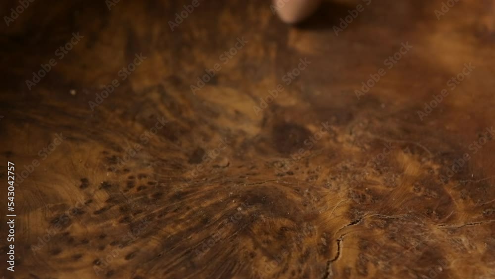 Close up of Hazelnuts Falling in Slow Motion