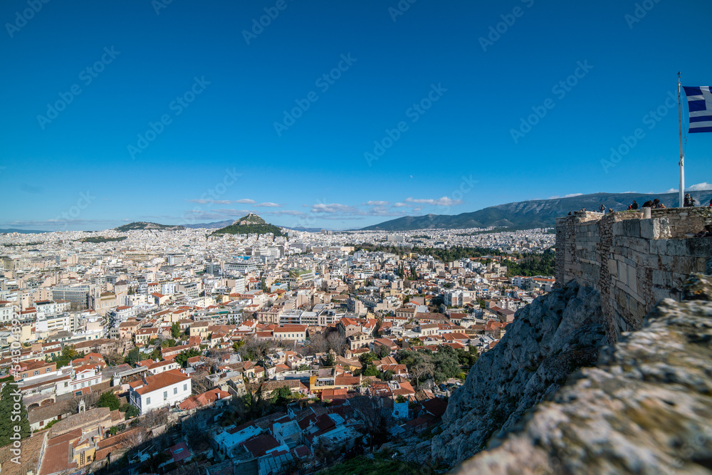 Athens of Greece, Acropolis view