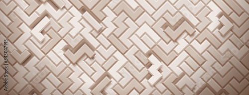 Abstract background made of tetris blocks in light brown colors