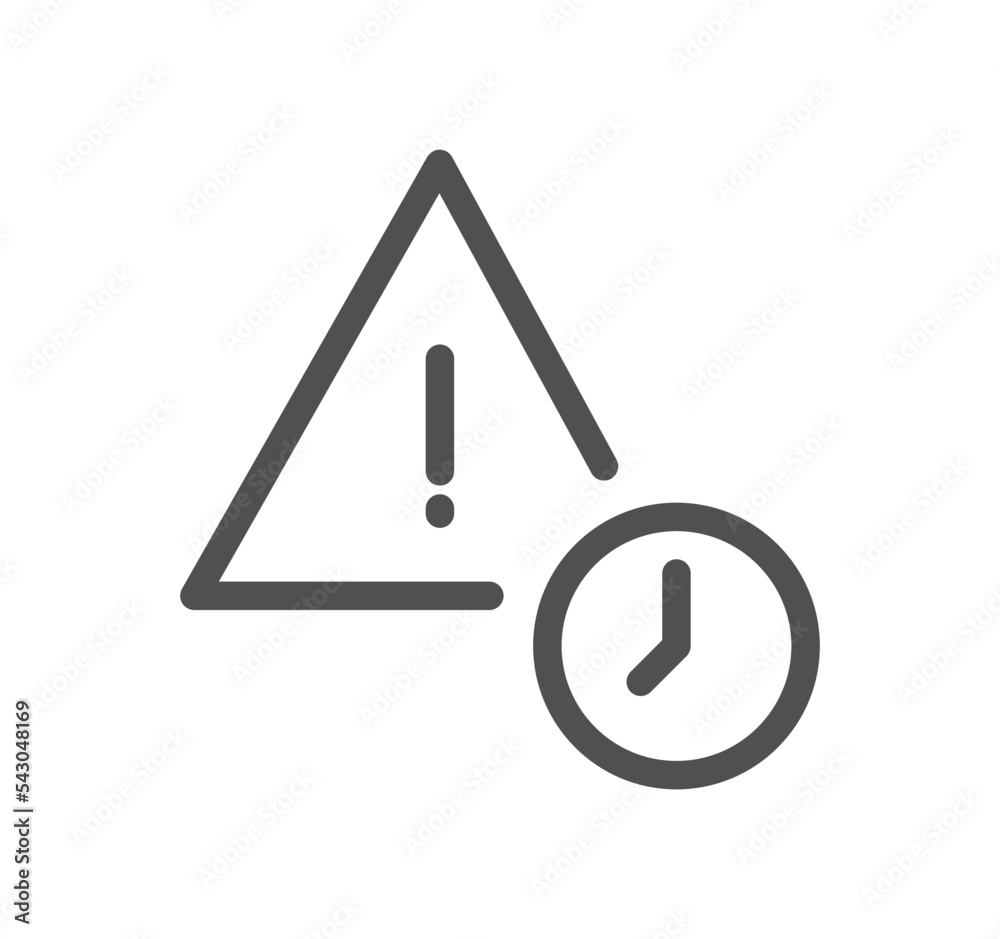 Timer and clock icon outline and linear vector. Timer and clock icon outline and linear vector.
