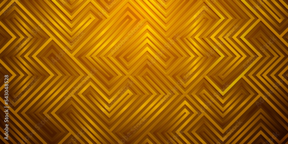 Abstract background with patterns of lines in golden colors