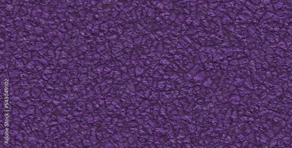 Fototapeta premium Dark purple cracks asphalt flat grunge stone pavement rock wall 3d background