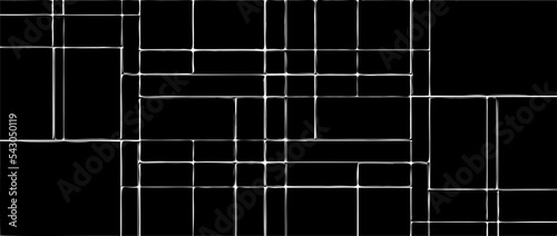 Wallpaper Mural Rough, irregular texture composed of monochrome geometric elements. Overlay distressed grunge background. Abstract vector illustration. Isolated on white background. EPS10 Torontodigital.ca