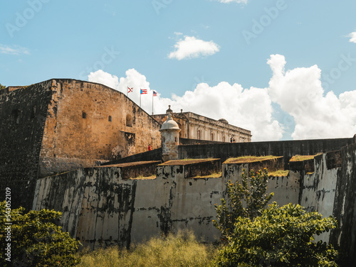 San juan puerto rico garita san Cristobal fortress in the coast near el morro photo