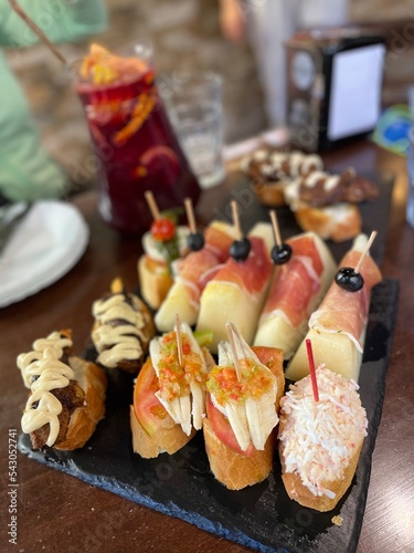 Tapas snack in resturant