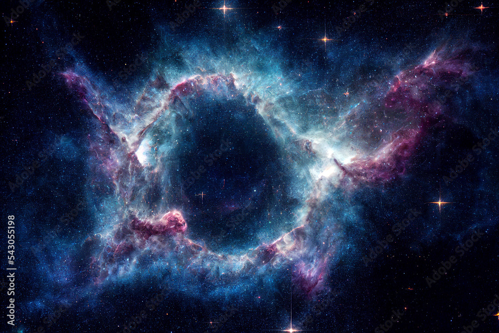 Deep space illustration of galaxy. Nebula. Star cluster. Deep space illustration of galaxy. Nebula. Star cluster.