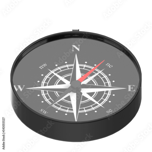 3d rendering illustration of a toy compass