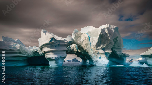 Iceberg in polar regions, Adelaide Island, Antarctica photo