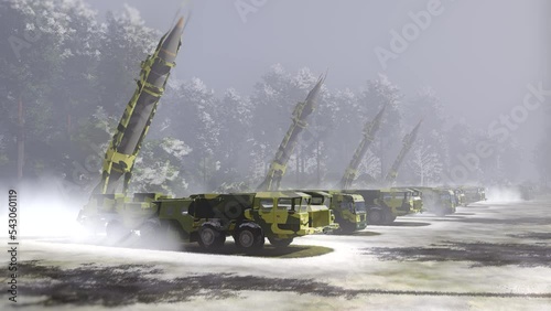 Ballistic missile launchers photo