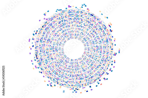 Illustration of genome data code