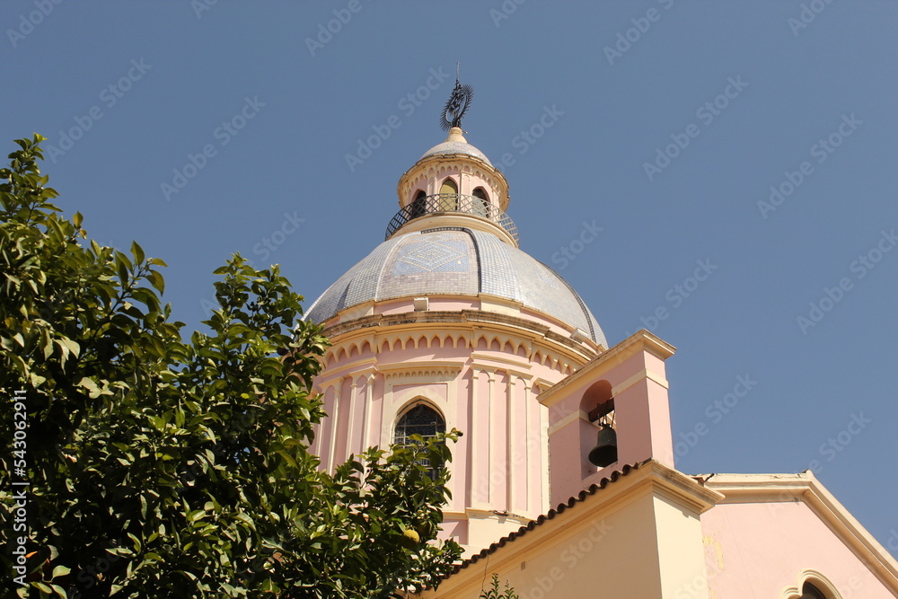 Salta, Argentina: Domo de la Catedral principal de la ciudad en el centro de la provincia de Salta.