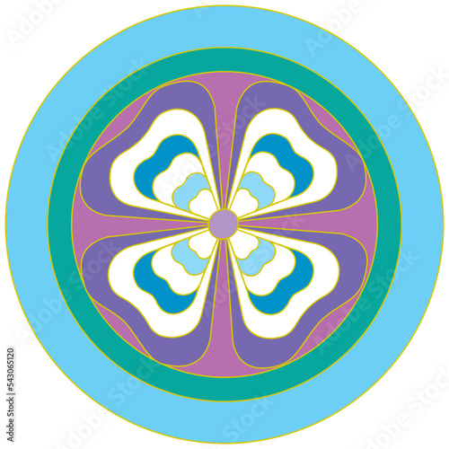 Mandala symbol radiesthesia 002, alternative treatment, radionic medicine. Ideal for catalogs, alternative medicine newsletters photo