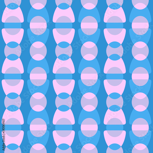 Abstract rounded ornament for decorating any surfaces or things. Seamless pattern.