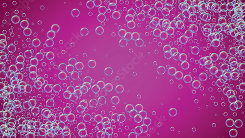 Shampoo bubble. Detergent bath foam, suds and soap for bathtub.
