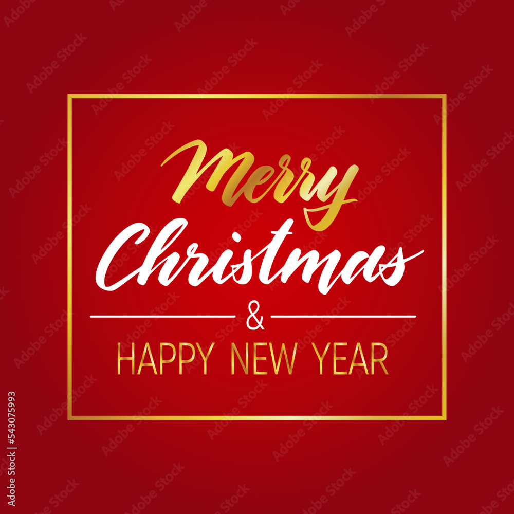 Handwritten Christmas and New Year greetings, modern calligraphy lettering Handwritten Christmas and New Year greetings, modern calligraphy lettering