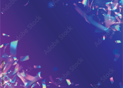 Falling Sparkles. Holographic Texture. Blue Laser Glare. Retro Multicolor Backdrop. Rainbow Glitter. Holiday Art. Disco Prism. Glamour Foil. Purple Falling Sparkles