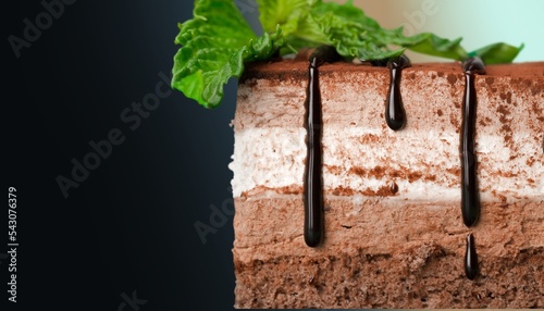 Foto Tasty sweet fresh cake, sweet food concept.