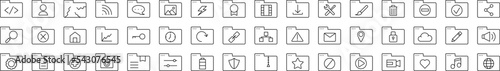 Folders icons collection vector illustration design