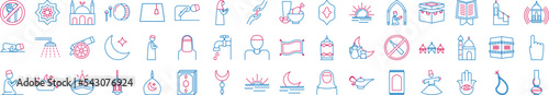 Islam icons collection vector illustration design