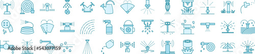 Sprinkler icons collection vector illustration design