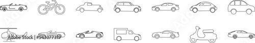 Avto icons collection vector illustration design