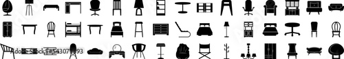 Furniture icons collection vector illustration design