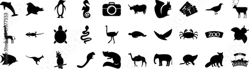 Zoo icons collection vector illustration design