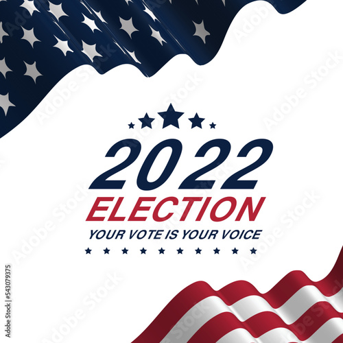 election day vector graphic of united states, flag of united state, banner and background perfect for election day in united states