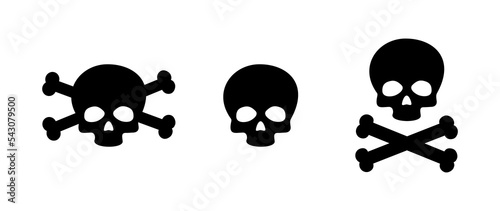 SKULL AND CROSSBONES, POISON ICON, INTERNATIONAL PIRATE SYMBOL photo