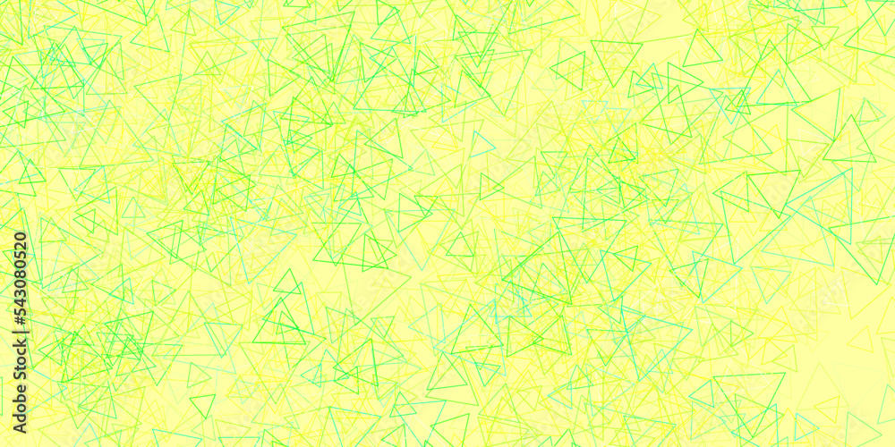 Light Green, Yellow vector texture with random triangles. Light Green, Yellow vector texture with random triangles.