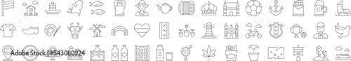 Holland icons collection vector illustration design